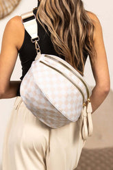 Frankie Oversize Double Zip Print Crescent Sling, Sling Bags, $ 45.00, A Moment Of Now™